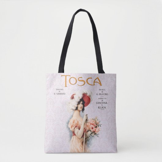 Tosca-Oper Vintage - Puccini-Operposter-Design Tasche (Vorderseite)