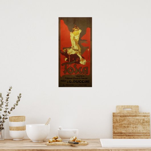 Tosca Opera Poster (Küche)