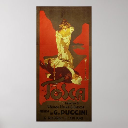 Tosca Opera Poster (Vorne)
