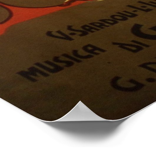 Tosca Opera Poster (Ecke)