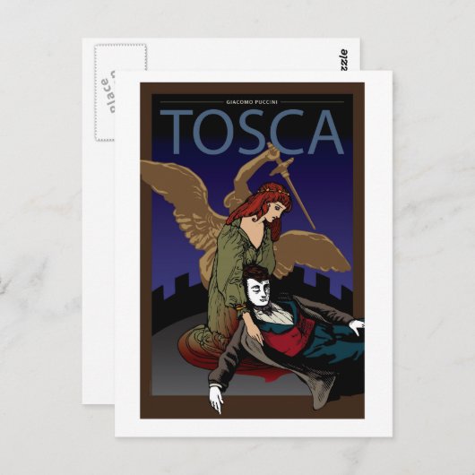 Tosca, Opera Postkarte (Vorne/Hinten)