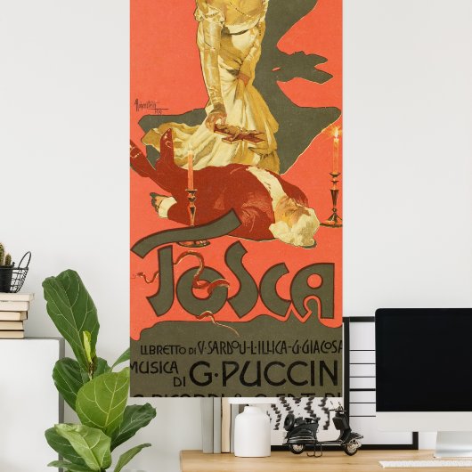 Tosca von Adolfo Hohenstein Poster (Heimbüro)