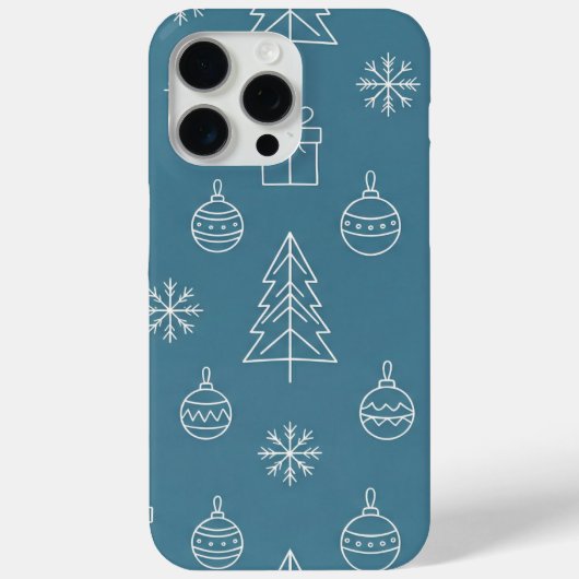 Tosca-Weihnachtstextur mit festlichen Elementen Case-Mate iPhone Hülle (Rückseite)