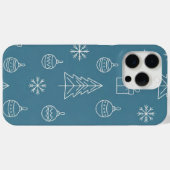 Tosca-Weihnachtstextur mit festlichen Elementen Case-Mate iPhone Hülle (Rückseite (Horizontal))