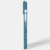 Tosca-Weihnachtstextur mit festlichen Elementen Case-Mate iPhone Hülle (Rückseite / Links)