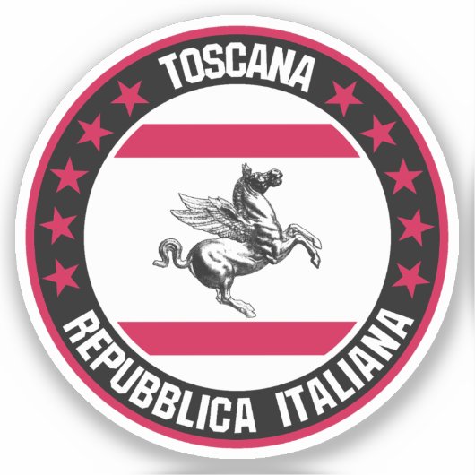 Toscana Aufkleber (Vorderseite)