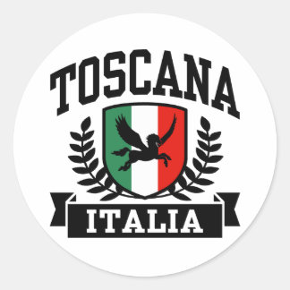 Toscana Runder Aufkleber
