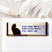 Tosca's Winter Window-Adressetikett (Insitu)