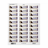 Tosca's Winter Window-Adressetikett (Vorne)