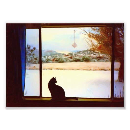 Toscas Winterfenster Fotodruck (Vorne)