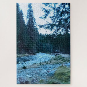 Tosender Gebirgsbach – Wilde Natur Rumänien Puzzle