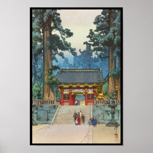 Toshogu Shrine Hiroshi Yoshida japanese fine art Poster