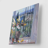 Toskana-Abhang II Quadratische Wanduhr (Winkel)