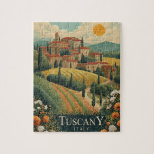 Toskana at Sunset - Italien Reisen Puzzle