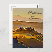 *~* Toskana - Bellissima Toscana Italienische Spra Postkarte (Vorne/Hinten)