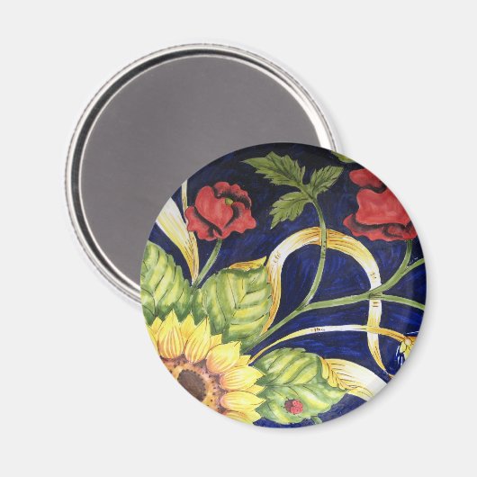 Toskana Blume 2 MAGNET (Vorderseite/Rückseite)