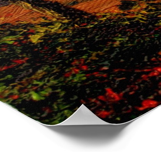 Toskana Cypress Road Poster (Ecke)