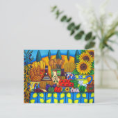 Toskana Delikatessen Postkarte (Stehend Vorderseite)