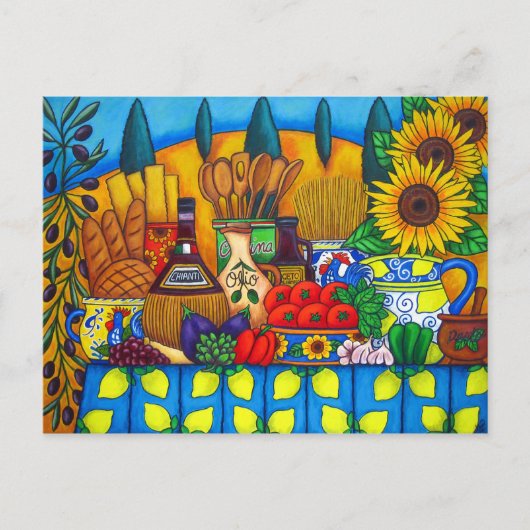 Toskana Delikatessen Postkarte (Vorderseite)