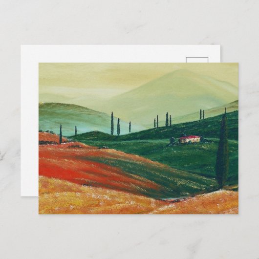 Toskana Feiertagspostkarte (Vorne/Hinten)