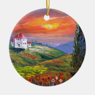 Toskana-Feuer-Himmel Keramik Ornament
