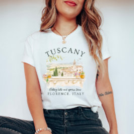 Toskana Florenz Italien - Zypressen T-Shirt