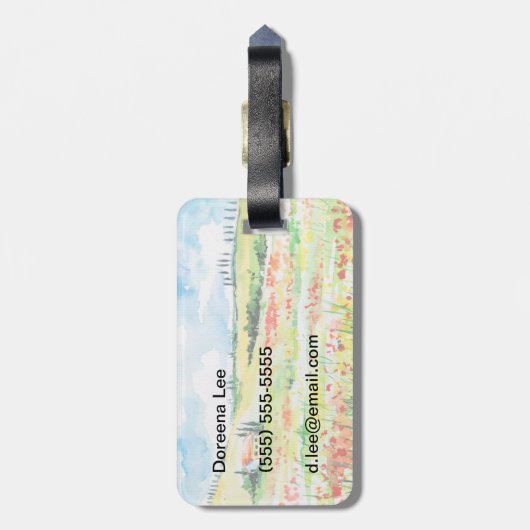 Toskana Gepäckanhänger (Rückseite vertikal)