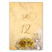 Toskana Herbst Textur Tracera Tischnummer (Rückseite)