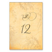 Toskana Herbst Textur Tracera Tischnummer (Rückseite)