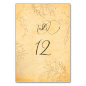 Toskana Herbst Textur Tracera Tischnummer (Vorderseite)