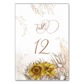 Toskana Herbst Textur Tracera Tischnummer (Rückseite)