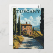 Toskana, Idyllische Landschaft Italiens Postkarte (Vorne/Hinten)