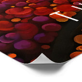 Toskana im Herbst Malerei | Italien Reise | Art Poster (Ecke)