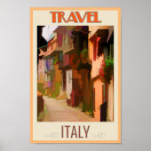 Toskana Italien Abstrakte Italienische Reisen Poster (Vorne)