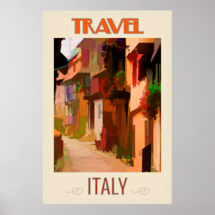 Toskana Italien Abstrakte Italienische Reisen Poster