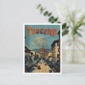 Toskana Italien Classic Art Retro Vintage Postkarte (Stehend Vorderseite)