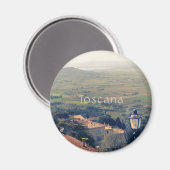 Toskana. Italien. Cortona Magnet (Vorderseite/Rückseite)