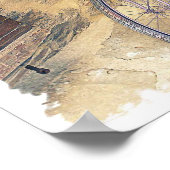 Toskana. Italien. Cortona Poster (Ecke)