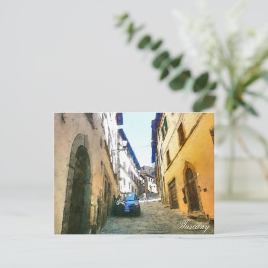 Toskana.Italien. Cortona. Postkarte (Stehend Vorderseite)