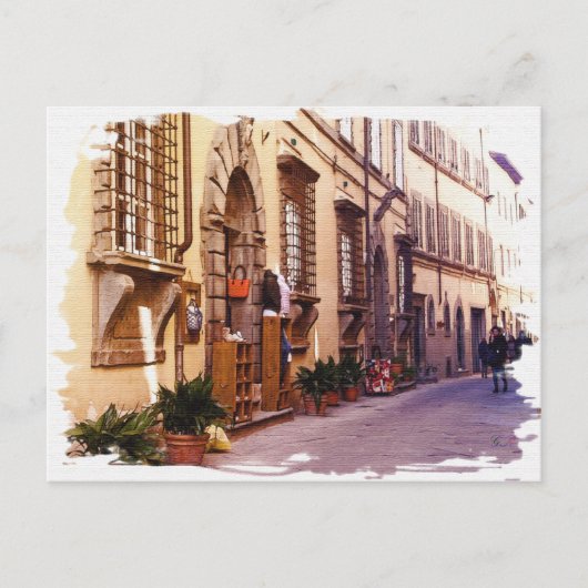 Toskana. Italien. Cortona. Postkarte (Vorderseite)