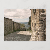 Toskana. Italien. Cortona Postkarte (Vorderseite)