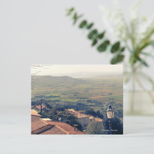 Toskana. Italien. Cortona Postkarte (Stehend Vorderseite)