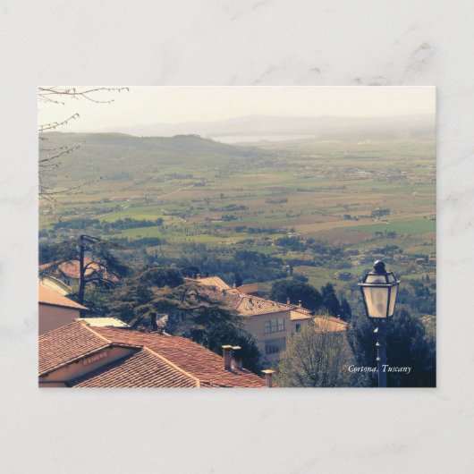 Toskana. Italien. Cortona Postkarte (Vorderseite)