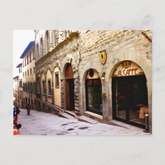 Toskana. Italien. Cortona Postkarte (Vorderseite)