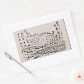 Toskana.Italien. Cortona. Rechteckiger Aufkleber (Umschlag)