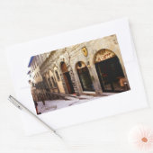 Toskana. Italien. Cortona. Rechteckiger Aufkleber (Umschlag)