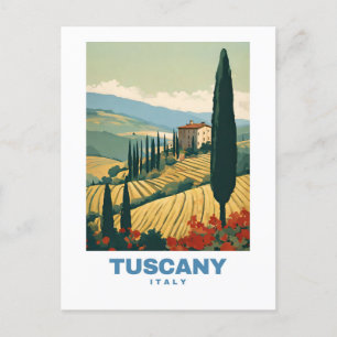 Toskana Italien Exotic Travel Retro Postkarte