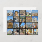 Toskana Italien Italien Reisen FotoCollage Postkarte (Vorne/Hinten)
