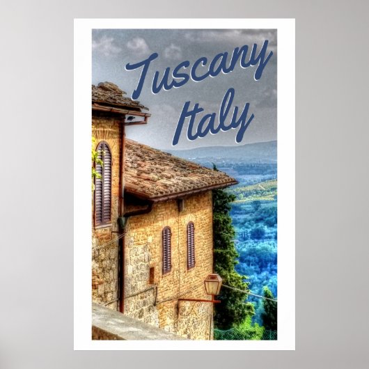 Toskana Italien Italienische Toskana Villa Reisen Poster (Vorne)