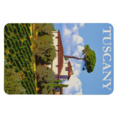 Toskana Italien Italienische Villa Retro Vintage Magnet (Horizontal)